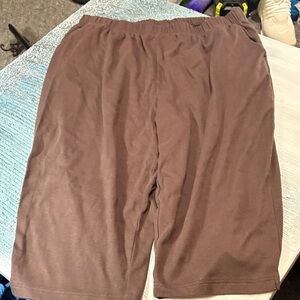 Woman Within Men's Athletic Brown Shorts